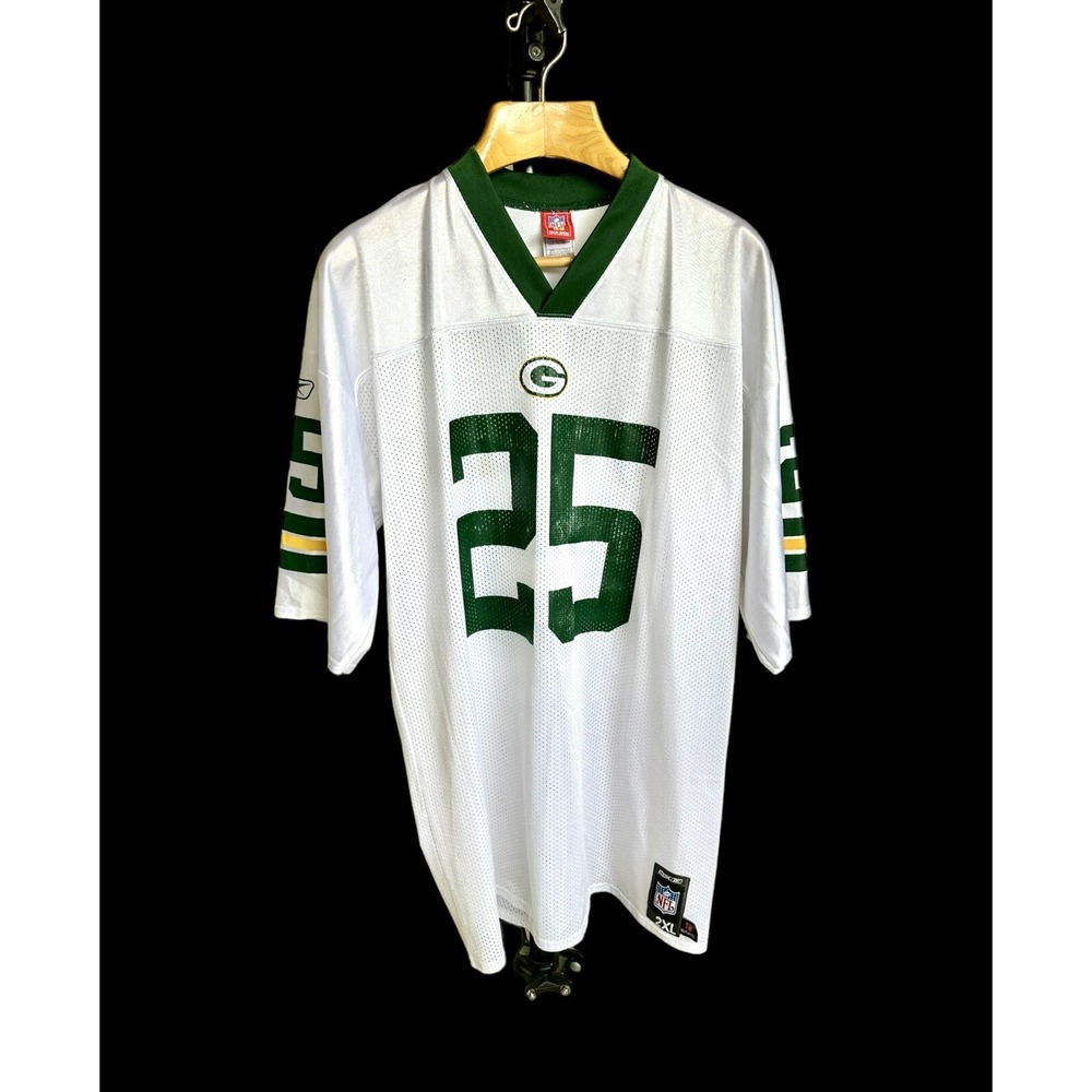 Y2K Green Bay Packers Ryan Grants #25 Reebok NFL Jersey‎ XXLarge White